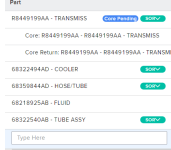 Transmission and parts on order.png